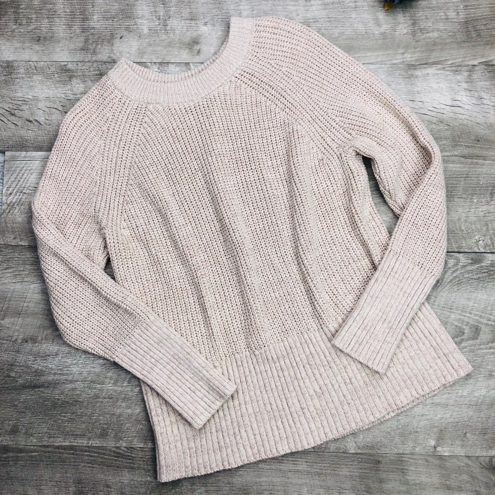 UNIVERSAL THREAD KNIT TAN CREAM PULLOVER SWEATER